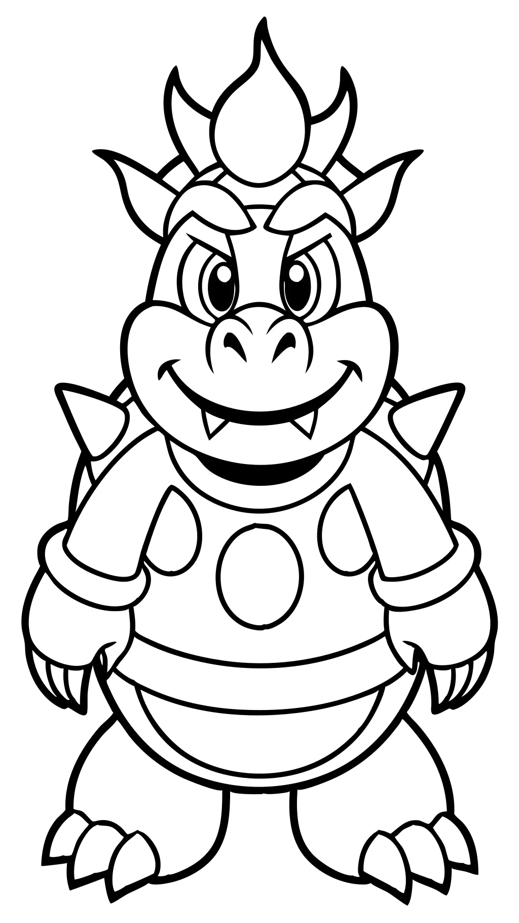 super mario coloring pages bowser